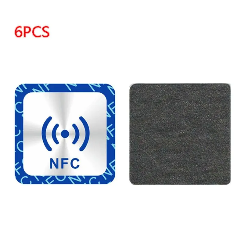 

2021 New 6PCS Universal NFC Ntag213 Tags Anti Metal Sticker NTAG 213 Metallic Badges Token Label for Smart Mobile Phones