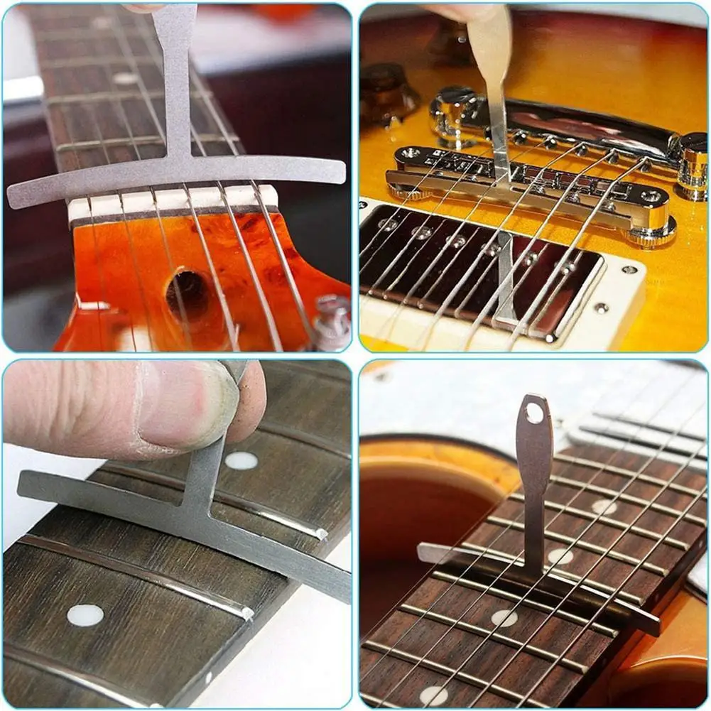 

9pcs Understring Radius Accessories Bass String Guitar Gauge Repair Measure T Shape Understring Radius Gauge Guitarra Tools