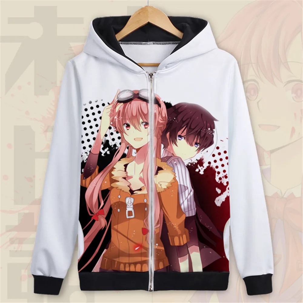 Костюм для косплея Mirai Nikki Gasai Yuno толстовки Корейская версия свободного кроя