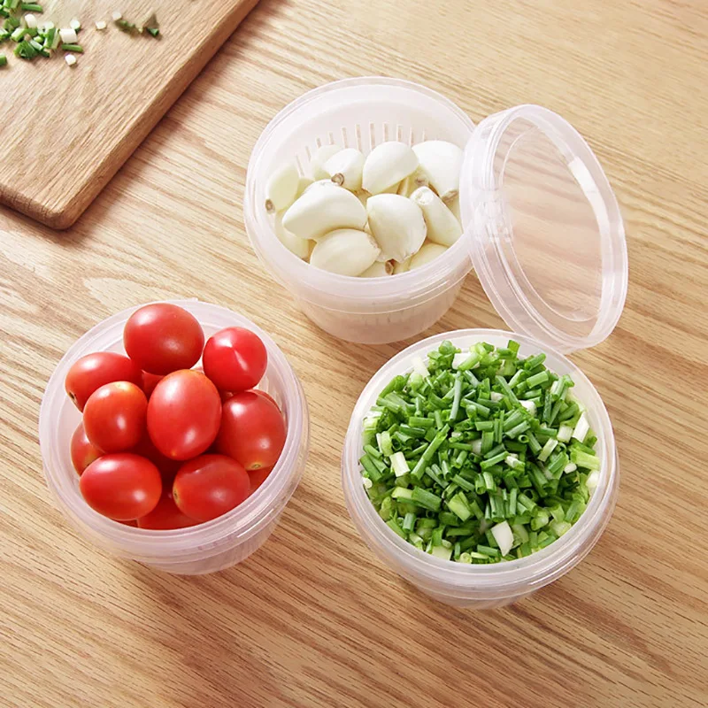 

Refrigerator Storage Box Plastic Drain Box Airtight Box Multi-purpose Fruit Box Seasoning Green Onion Side Dish Storage Box