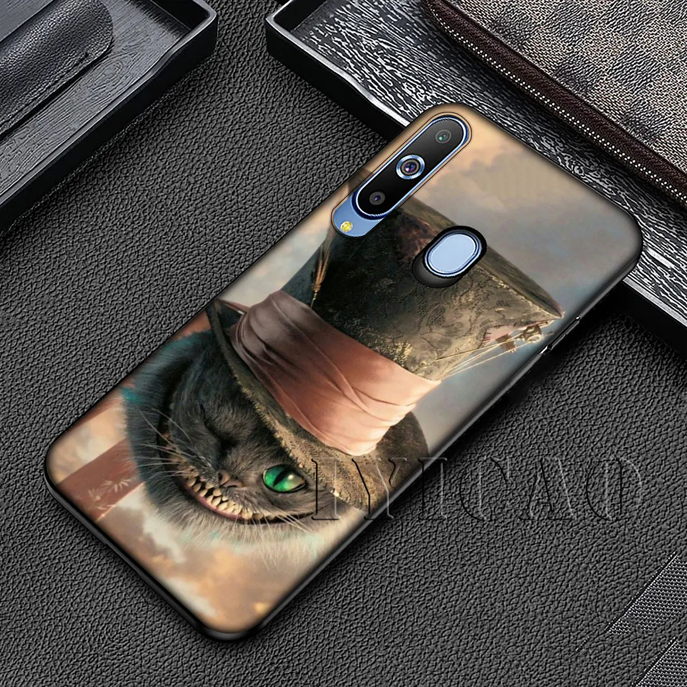 Мягкий силиконовый чехол Алиса в стране чудес Чеширский для Samsung Galaxy A70 A60 A50 A40 A30 A20