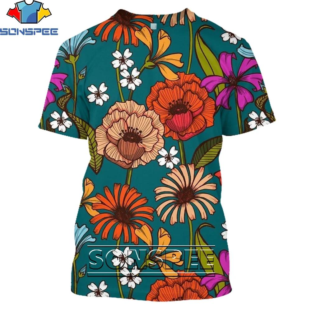 

SONSPEE Hawaii 3D Print Folk Hot Fashion Casual Men Unisex TShirt Harajuku Short sleeve Streetwear Clothing Tops