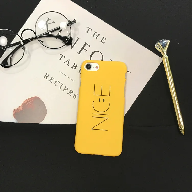 Yellow Жесткий чехол для телефона Fundas iphone XR X XS Max 5 5S se 11 pro max чехол для iphone 7 8 6 s 6s Plus чехол розовый чехол с сердцем - Цвет: Yellow