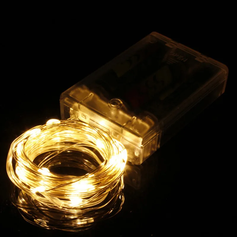 2 м 3 10 Медный провод светодиодный светильник гирлянда Свадебные украшения Baby Shower