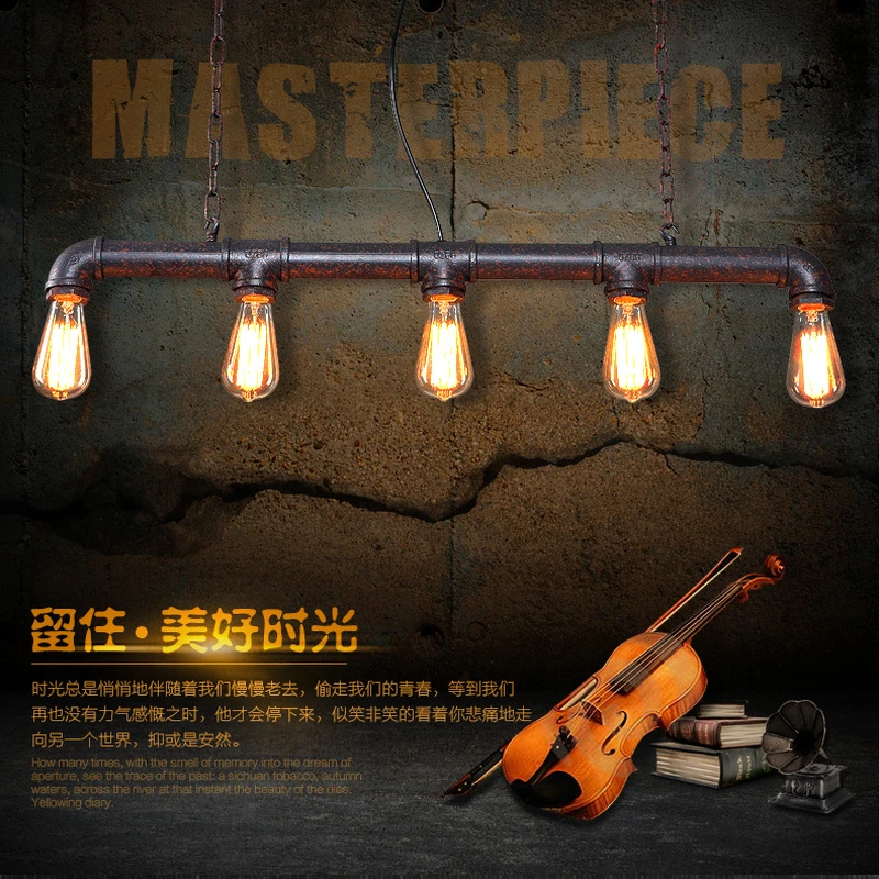 Американский винтажный подвесной светильник в стиле индастриал освещение лофт