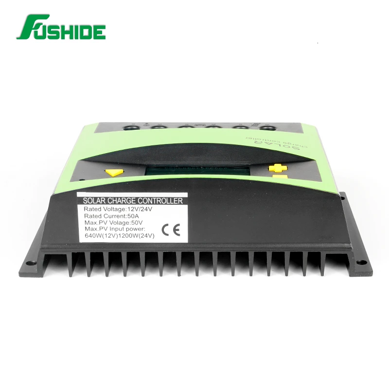Солнечный контроллер pwm 50A/60A солнечное зарядное устройство с ЖК-дисплеем 12 В/24 В/48