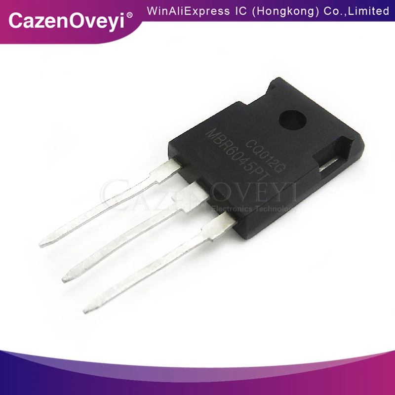 

10pcs/lot MBR6045PT TO-247 Schottky rectifier diode 60A 45V original authentic/ In Stock