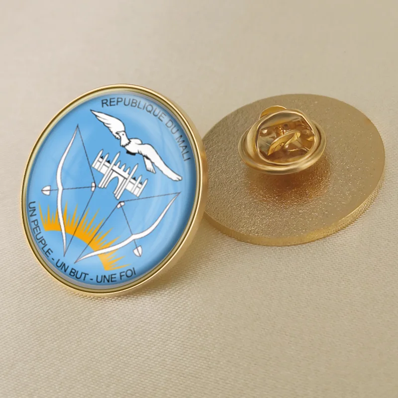 Герб Мали малияны флаг Национальная эмблема брошь значки нагрудные знаки |