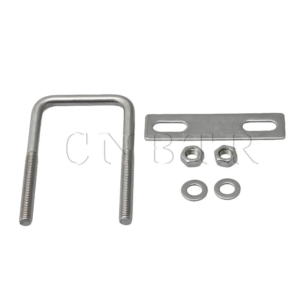 CNBTR нержавеющая сталь U Болт M8 резьба с гайкой шайбы для быстрого крепления