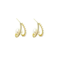 creative fashion c shape earrings for women jewelry personality gift