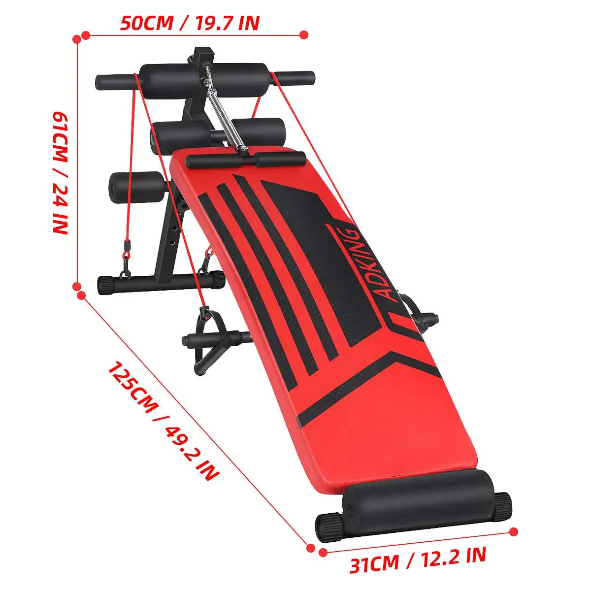 

Fitness Portable Sit-up Bench Machine For Home Fitness Board Abdominal Exerciser Equipments Gym Training Muscles w/ fitness rope