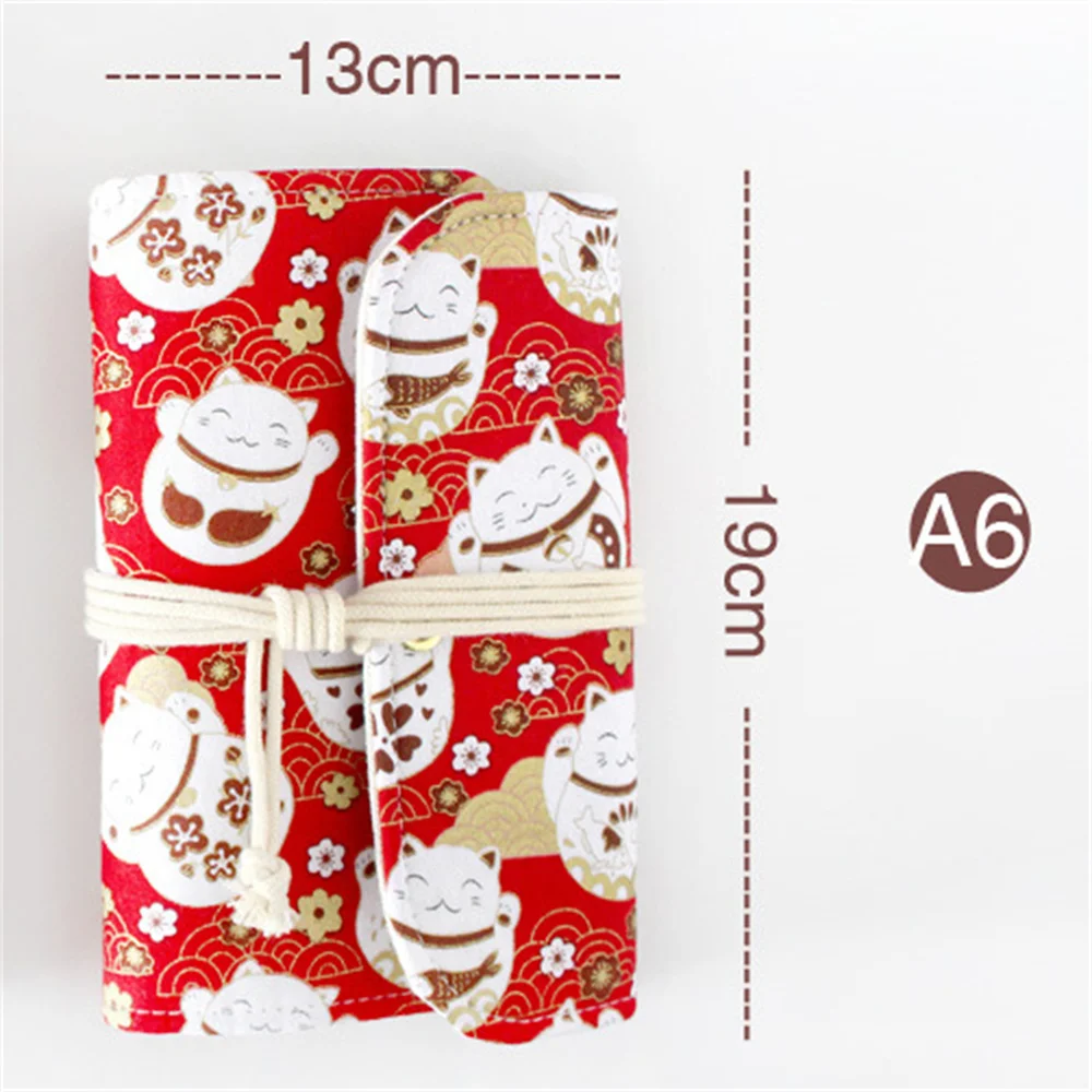 

Kawaii Japanese Lucky Cat Journal Notebook Planner A6 Loose Leaf Refill Diary Sketchbook Binder School Office Writing Book 1 Pc