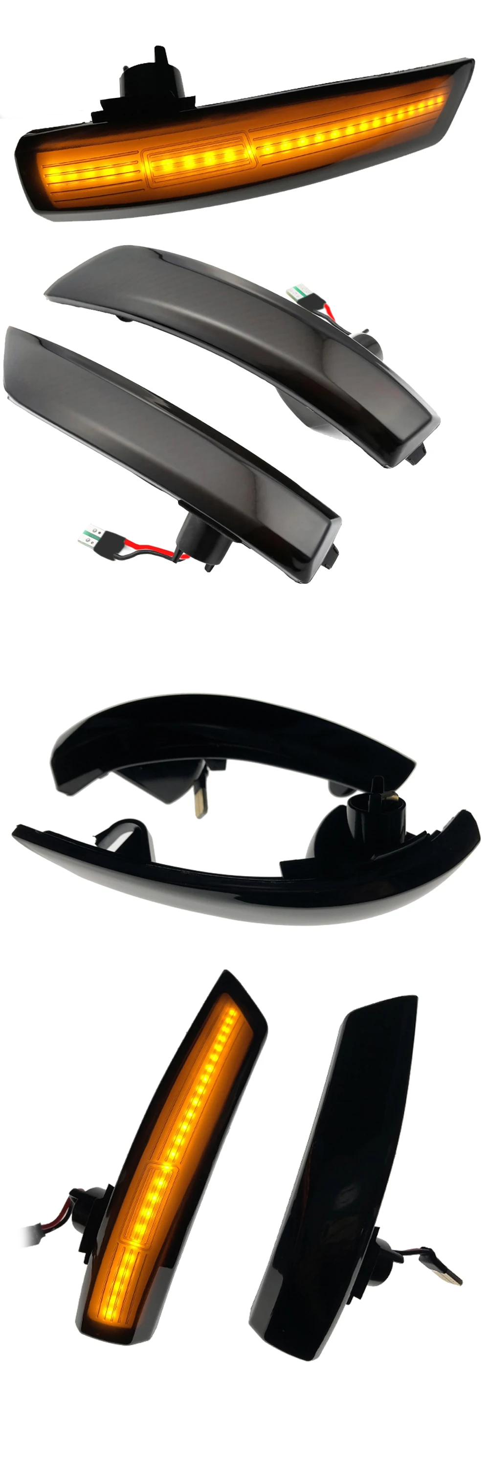 

Dynamic LED Side Mirror Turn Signal Indicator Lights For Ford Mondeo Focus 2 3 MK2 MK3 Car Styling Sequential Blinker Lamp
