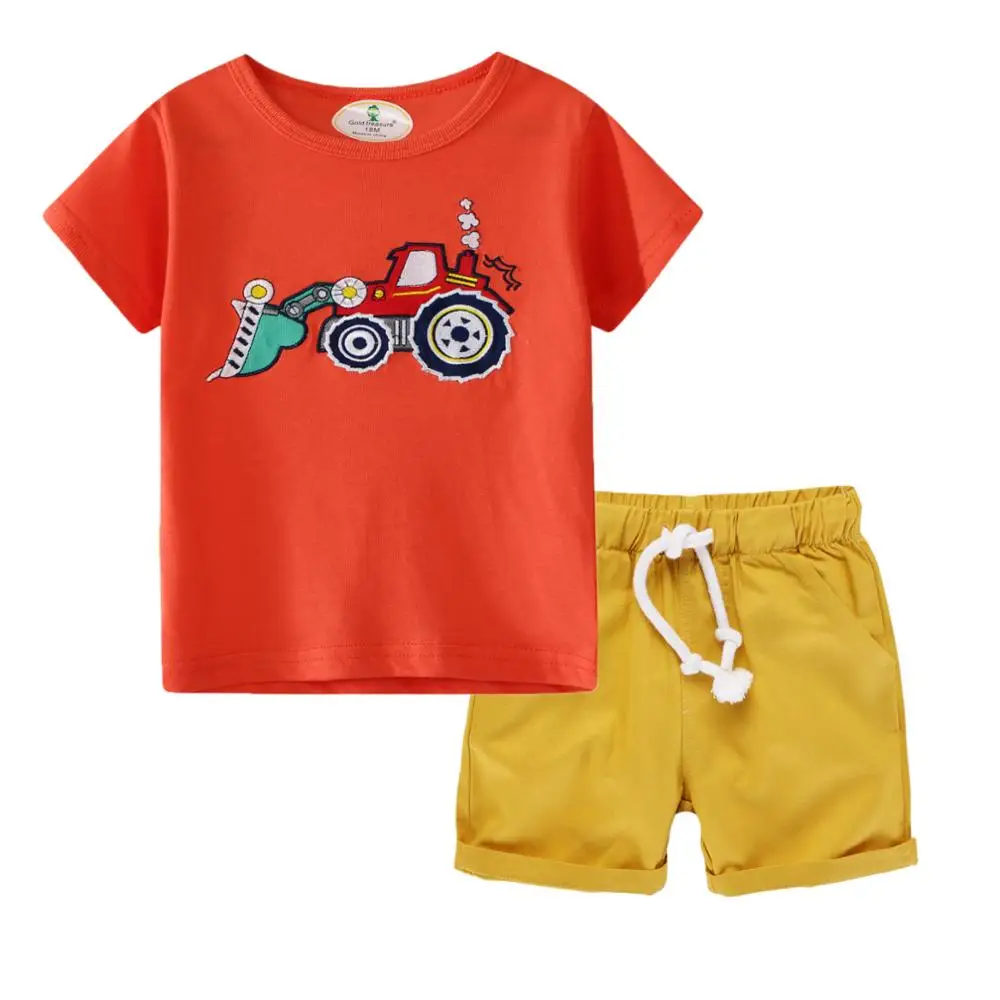 Little maven/комплект летней одежды для маленьких мальчиков с машинками комплекты 1