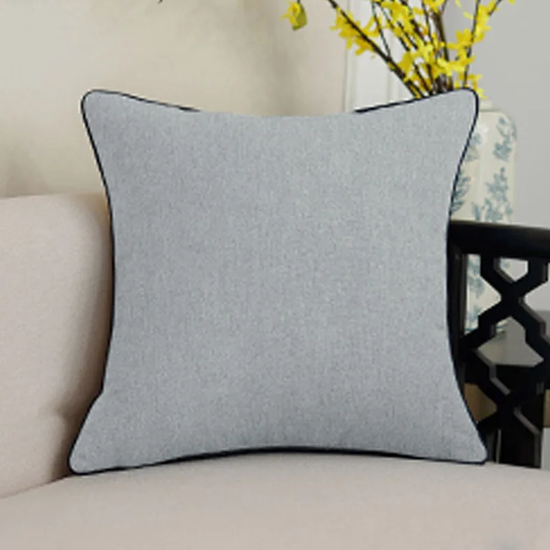 

Solid Linen Cushion Cover Pillow Case Throw Cushion Cover Home Decoration Pillow Cover For Sofa
