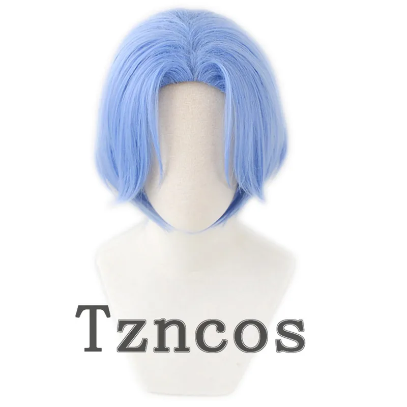 Парик для косплея Tzncos из аниме бесконечность светло голубой короткий