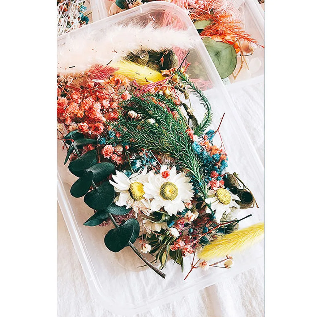 1 коробка цветок сухая Свеча для ароматерапии подвеска из эпоксидной смолы