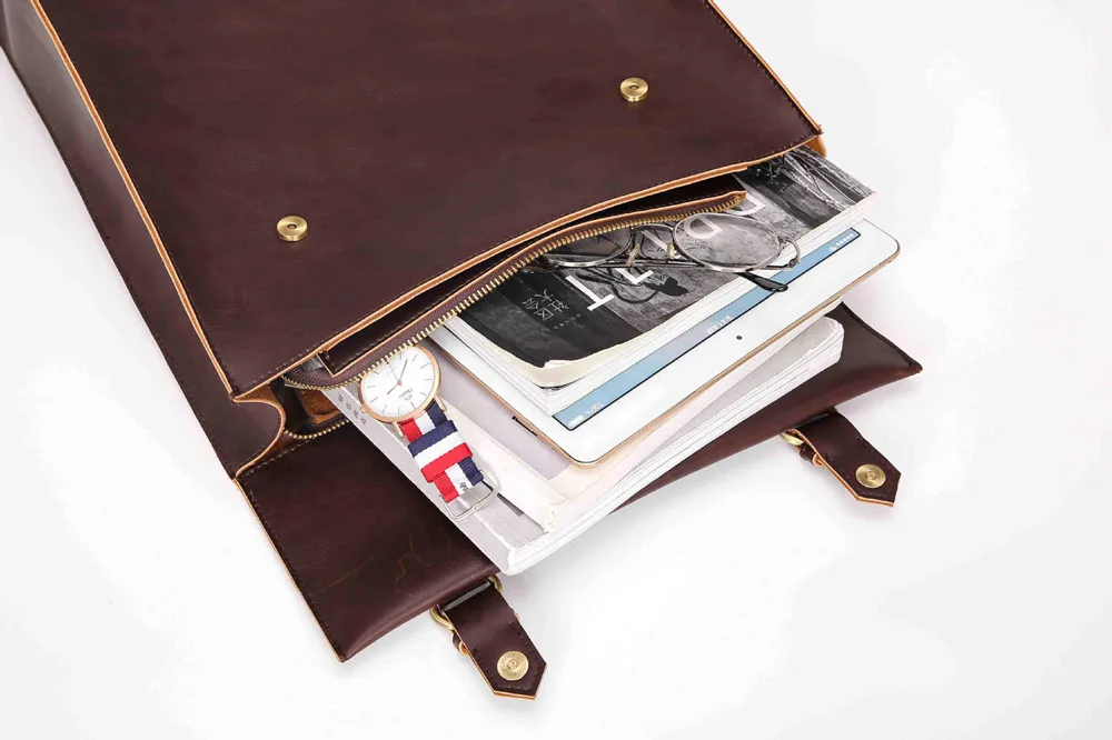 

Crazy horse PU Leather Men Backpack School bags for teenage girls boy bookbag Business office laptop backbag Vintage Travel bags