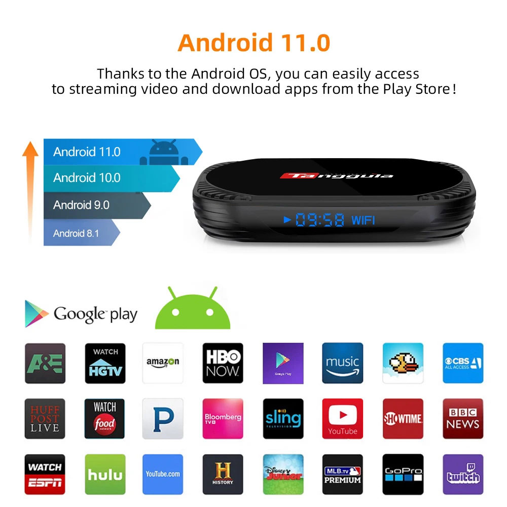Смарт ТВ-приставка tangula x5 Android 2022 4G + 11 0G 128G/2 Wi-Fi поддержка 8K медиаплеер Интернет 5 8 |