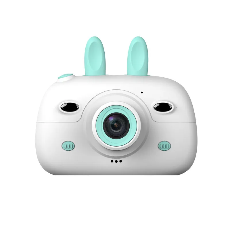 Blue without TF card 18MP 2,4 дюймов детская мини-камера с цифровым двойным объективом HD камера для фото-видео TF карта Поддержка маленьких зеркальных фотокамер подарки для детей на день рождения - Цвет: Blue without TF card