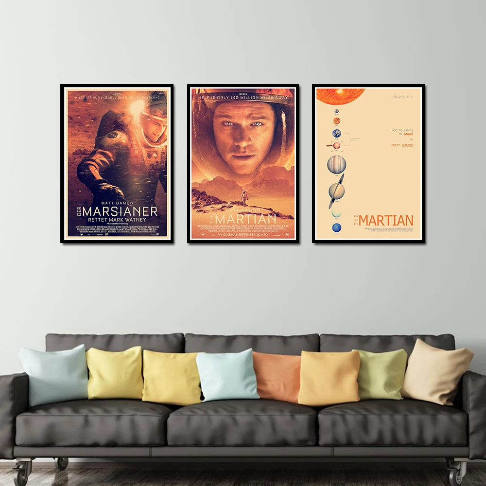 Наклейка на стену в стиле марсианской фотосъемки | Дом и сад