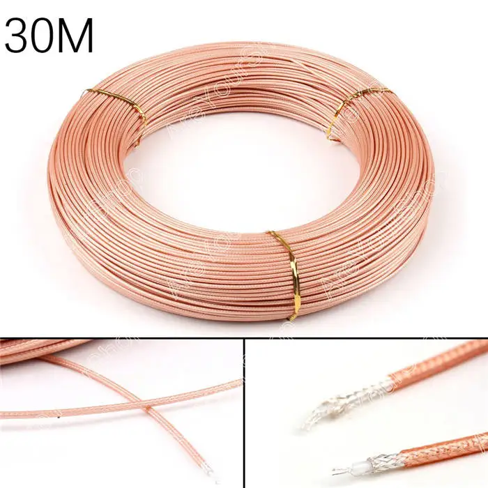 30M Areyourshop 50 Ом RG 316 коаксиальный кабель FEP соединительный провод - Цвет: 30M