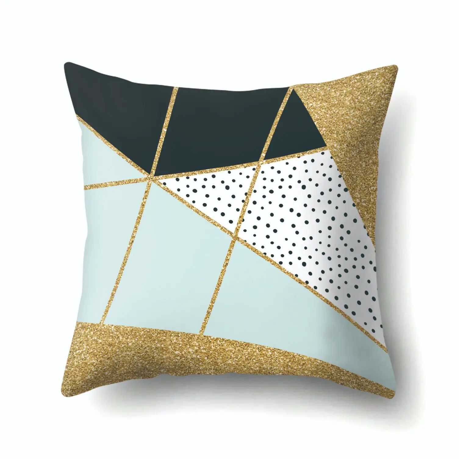 

One Side Print Cushion Cover Polyester for Sofa Seat Soft Throw Pillow Case Cover 45x45cm Dot Geometric Decoration Home