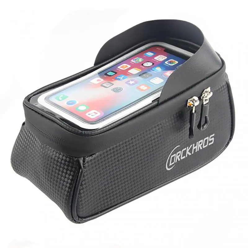 

Bicycle Bag Touch Screen Cycling Bag Waterproof Top Front Tube Frame MTB Road Case Touchscreen Cycling Bike Bag Bike Accessories