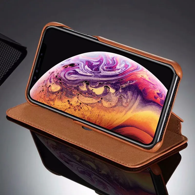 Чехол в стиле ретро для IPhone11 Pro роскошный флип чехол из искусственной кожи IPhone 8 7 6