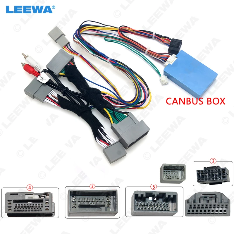 LEEWA Car 16pin Android Audio Wiring Harness With Canbus Box For Honda Accord 8th generation(2008~2012) Low Trim Level Stereo