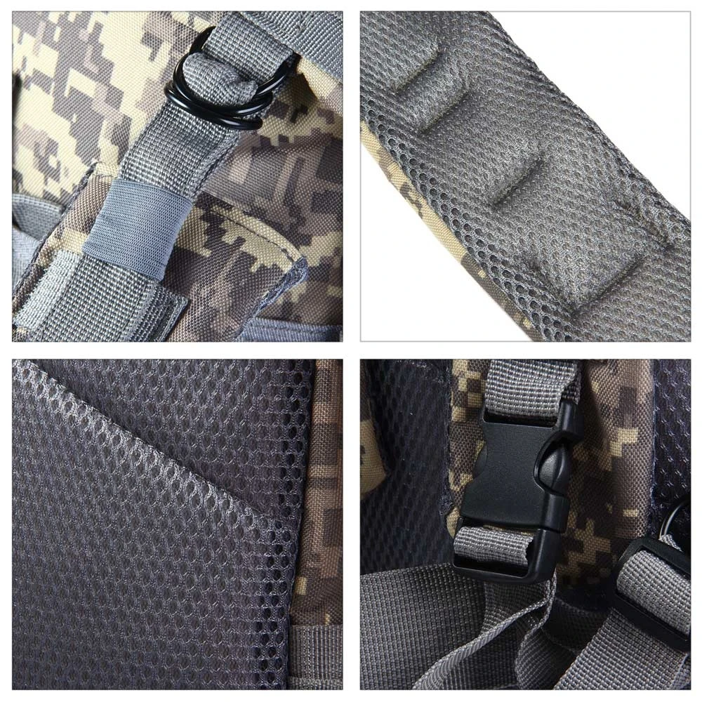

30L Hunting Backpack Outdoor Assault Pack New Camo Army Swat Rucksack Man Hiking Travel Backpacks Molle 3P Tactical Military Bag