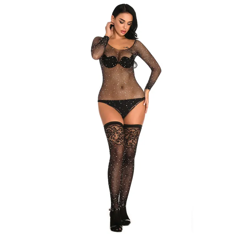 Сексуальное нижнее белье ажурные колготки женские Волшебные бриллиантовые