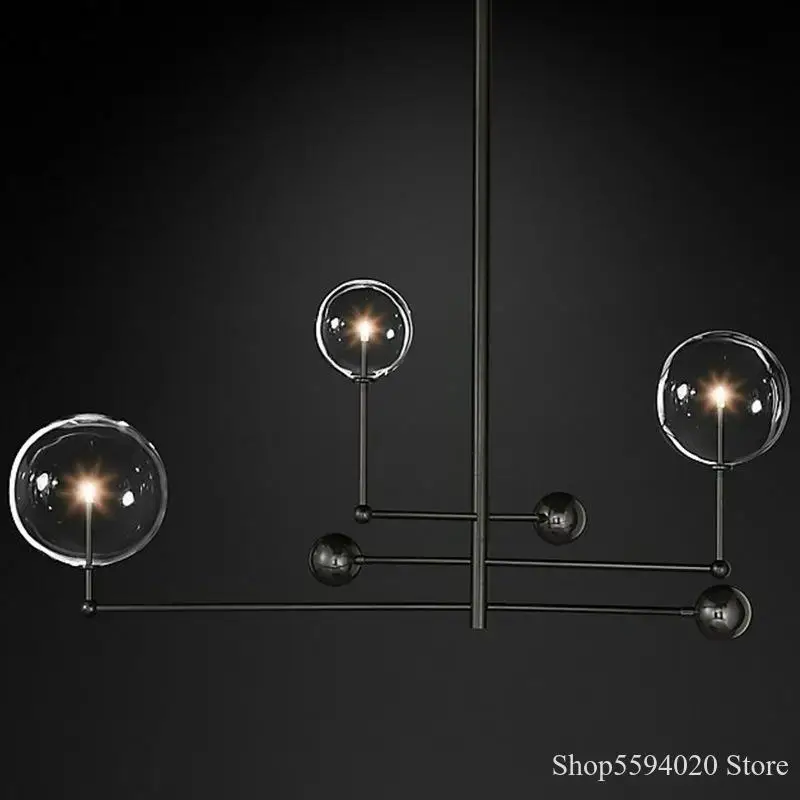 Американская Минималистичная Золотая люстра художественный геометрический