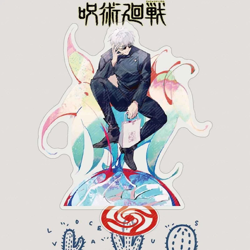 

Anime Jujutsu Kaisen Acrylic Figure Models Magan Geto Suguru Gojou Satoru Ornaments Desk Plate Decor Topper 15cm