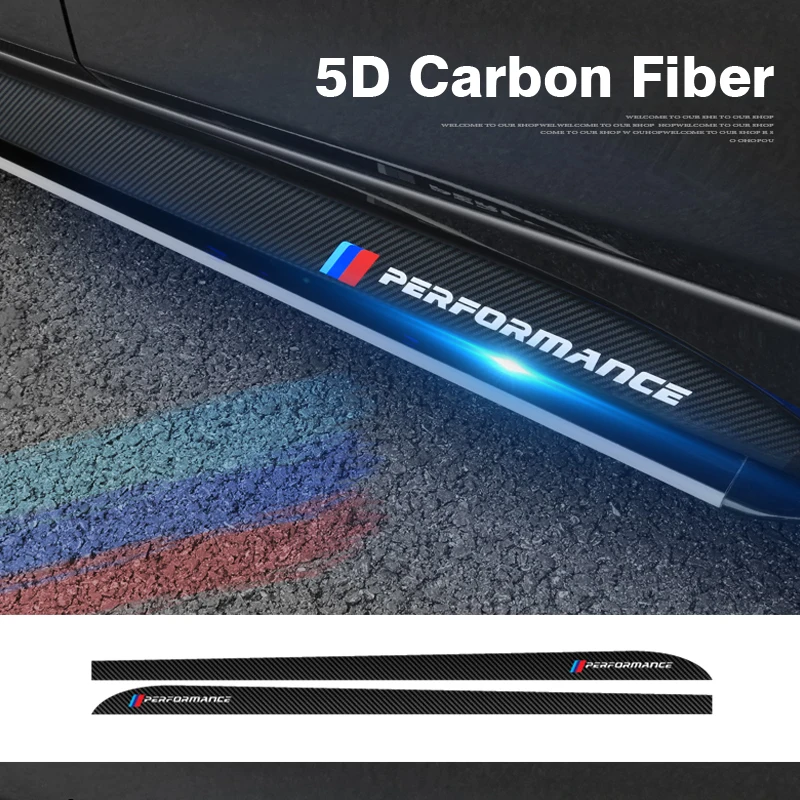 2 шт. Автомобильная боковая полоса юбка Sraphic Виниловая наклейка для BMW E90 E92 E93 F20 F21