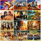 Набор для алмазной вышивки с изображением лошади, квадратной формы