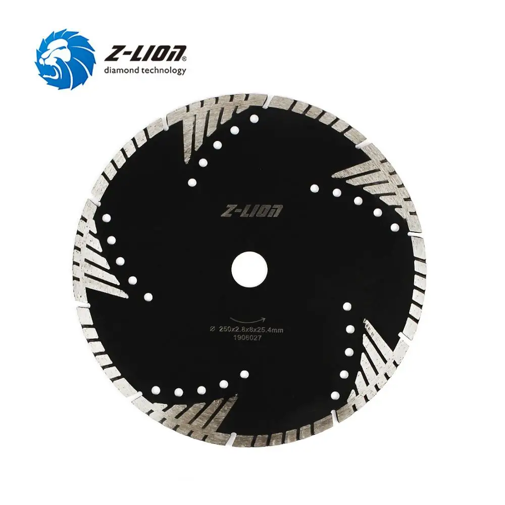 Бриллиантовое полотно для пилы диаметром 250 мм 10 дюймов Круглый диск резки бетона