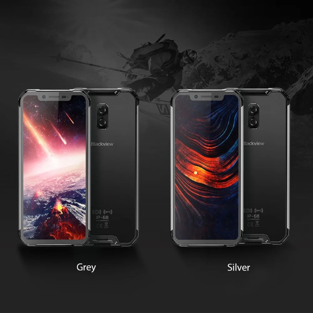 Blackview BV9600 водонепроницаемый мобильный телефон Helio P70 Android 9,0 4 Гб ОЗУ 64 Гб ПЗУ 6,2" 19:9 AMOLED 5580 мАч прочный смартфон