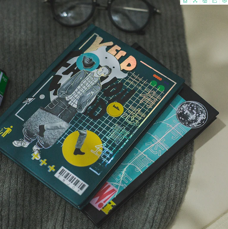 Блокнот планировщик B6 на 164 листов винтажный цветной блокнот с внутренними