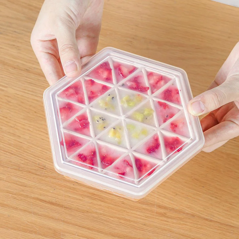 24 Сетки мороженое силикон кубик льда лоток форма для коробка производитель с