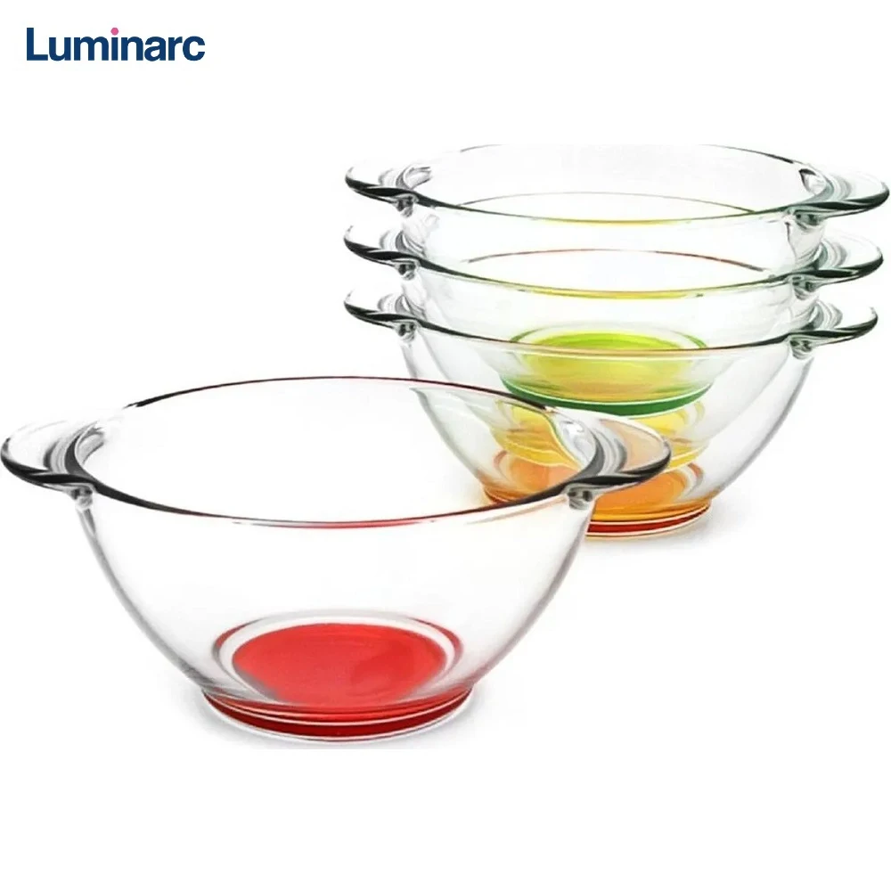 Luminarc Kleur Bottom Set 4 Pcs Glas Servies Voor Huishoudelijke Goederen Levert Thuis Diner Tafel Plaat