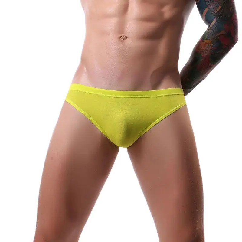 Сексуальное мужское бесшовное нижнее белье из хлопка размера плюс прозрачные u