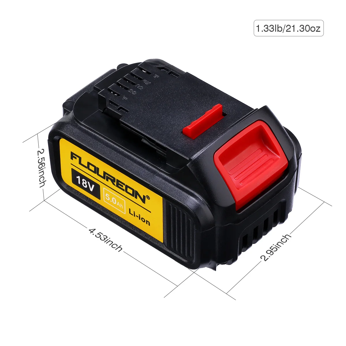 Floureon батарея питания 18 в 5000 мАч Замена для DeWalt дрель DCB200 DCB181 DCB182 DCB184 литий-ионная аккумуляторная батарея