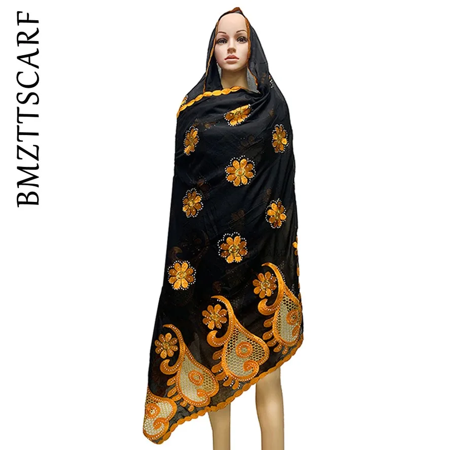 

African women Scarf Scarves ,Women long Underscarf with Bead prayer turbante,Inner hijab BM941