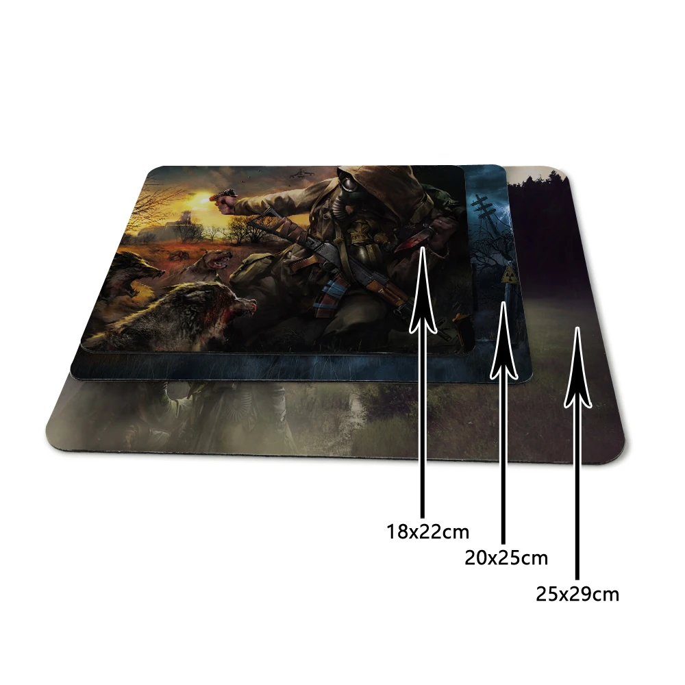 Бесплатная доставка интересно узор Сталкер Коврик Для Мыши игровые или офисные