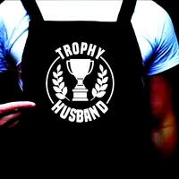 custom trophy husbandmanly apronpersonalized funny bbq apron for menfathergrandfather holiday giftsspace chefapron saint
