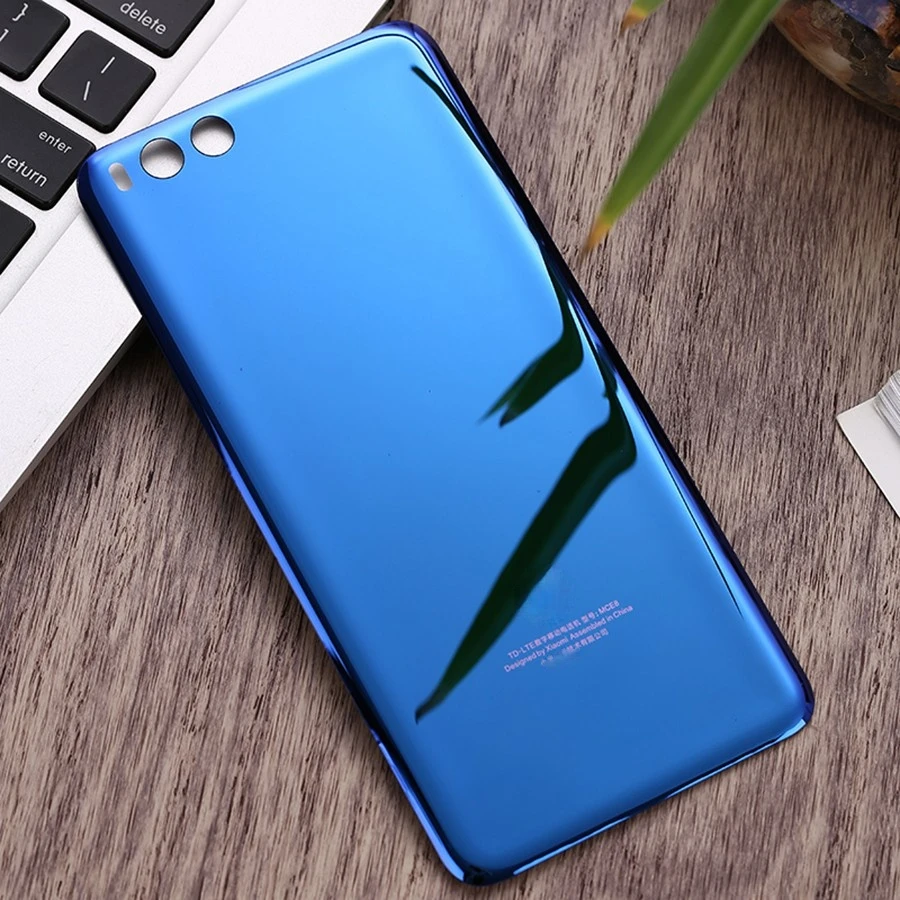 Крышка батарейного отсека для Xiaomi Mi6 Mi 6 Задняя стеклянная крышка корпуса + Замена