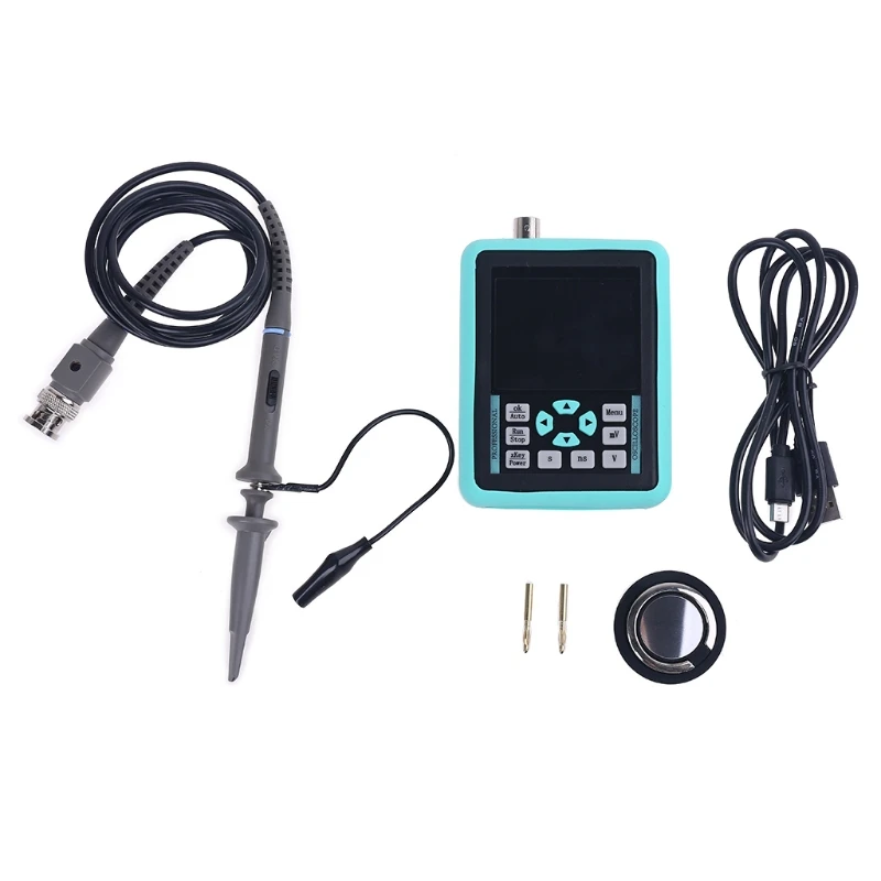 

Цифровой осциллограф DSO1511E +, мини-осциллограф с дисплеем 2,4 дюйма, ручной Высокоточный умный электронный осциллограф с полосой пропускания ...