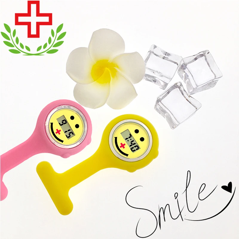 Улыбающееся лицо медсестры часы высокого качества безвредный силиконовый