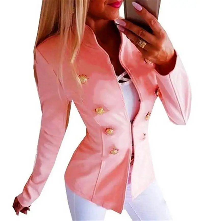 Лидер продаж Повседневная Женская куртка с длинным рукавом приталенное пальто